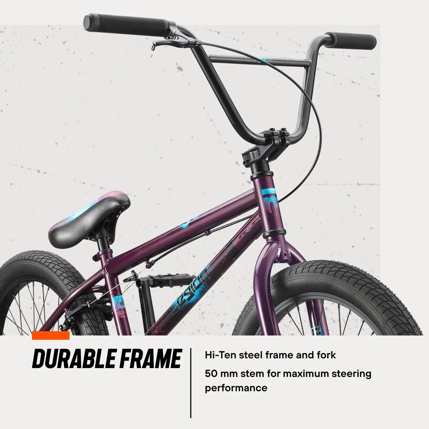 Mongoose Legion Kids Freestyle BMX Bike, Intermediate Rider, Boys and Girls Bikes, 20-Inch Wheels, Hi-Ten Steel Frame, Micro Drive 25x9T BMX Gearing