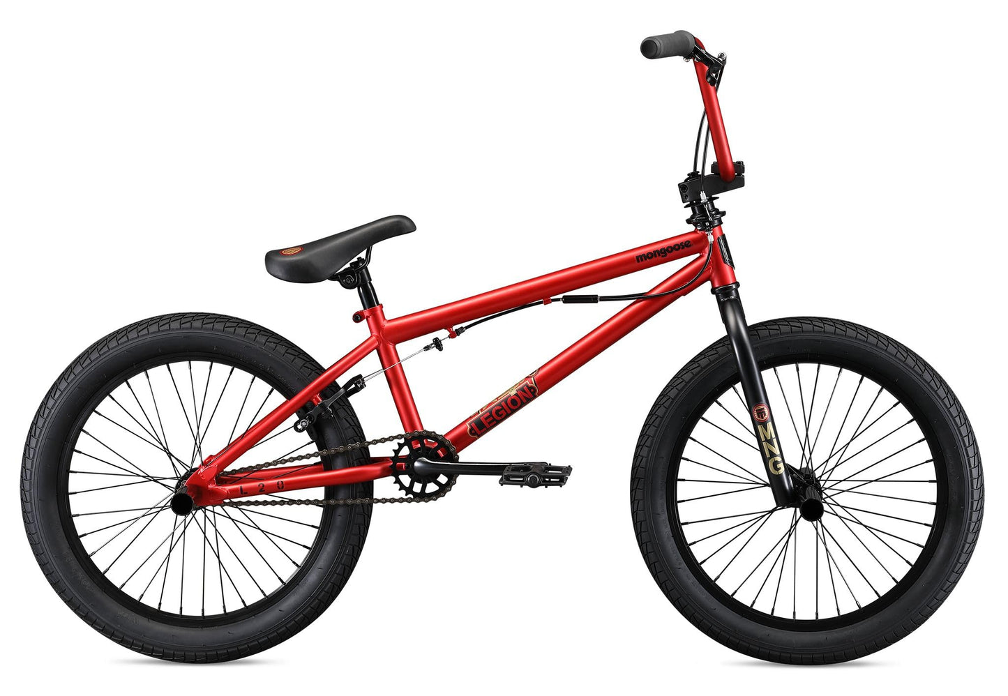 Mongoose Legion Kids Freestyle BMX Bike, Intermediate Rider, Boys and Girls Bikes, 20-Inch Wheels, Hi-Ten Steel Frame, Micro Drive 25x9T BMX Gearing