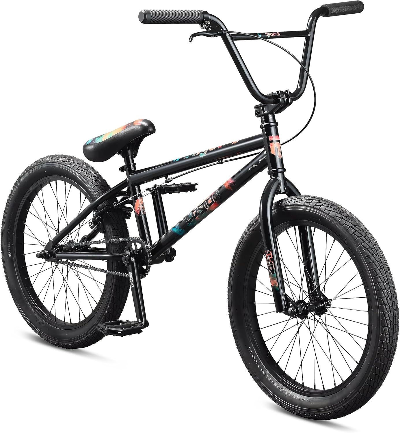 Mongoose Legion Kids Freestyle BMX Bike, Intermediate Rider, Boys and Girls Bikes, 20-Inch Wheels, Hi-Ten Steel Frame, Micro Drive 25x9T BMX Gearing