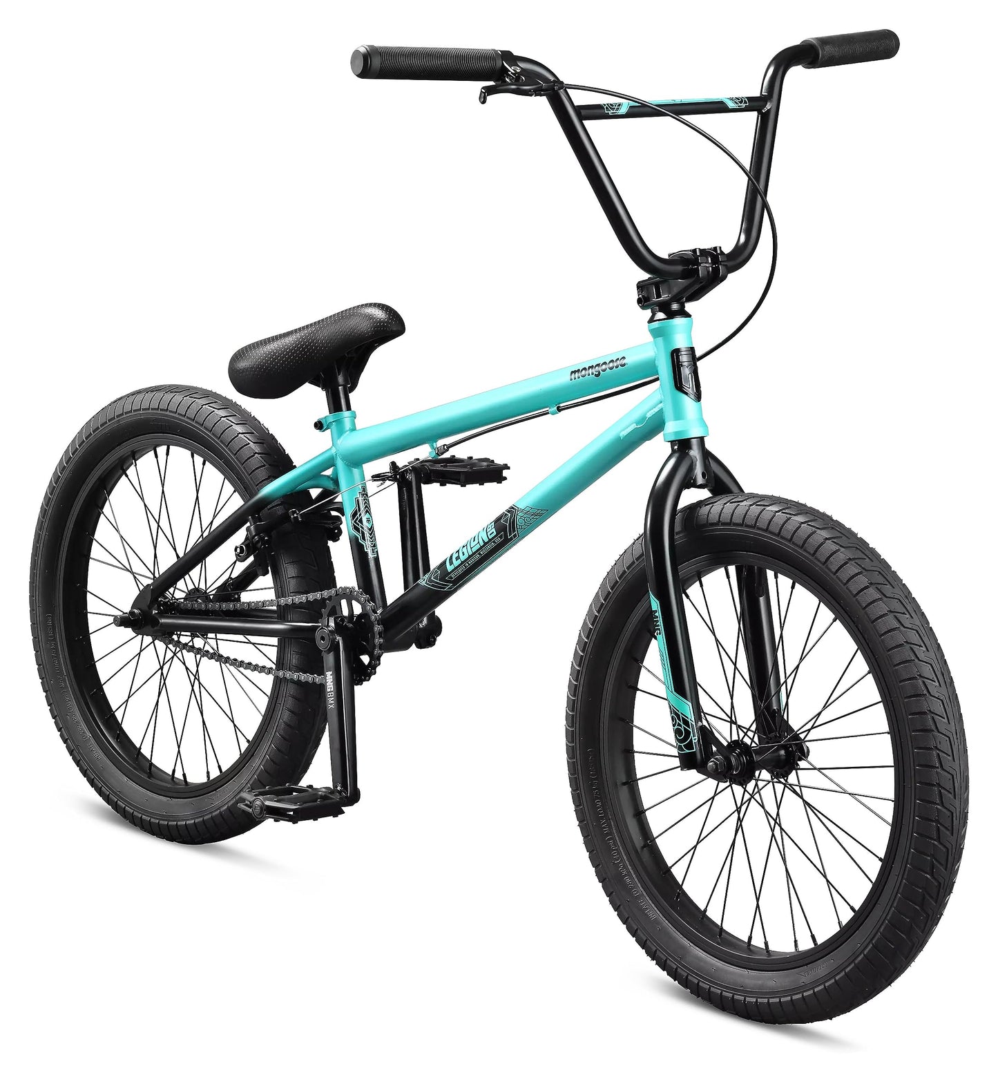 Mongoose Legion Kids Freestyle BMX Bike, Intermediate Rider, Boys and Girls Bikes, 20-Inch Wheels, Hi-Ten Steel Frame, Micro Drive 25x9T BMX Gearing