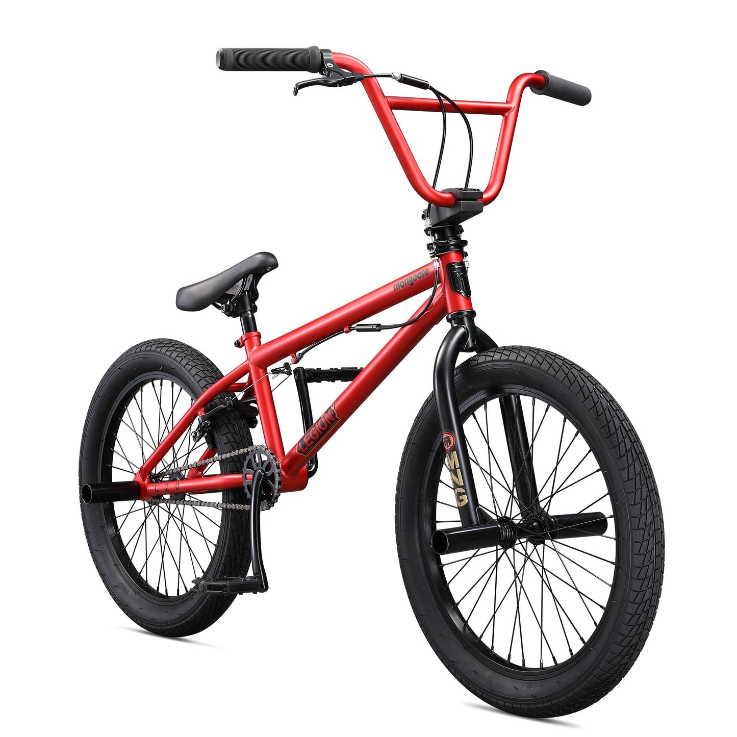 Mongoose Legion Kids Freestyle BMX Bike, Intermediate Rider, Boys and Girls Bikes, 20-Inch Wheels, Hi-Ten Steel Frame, Micro Drive 25x9T BMX Gearing